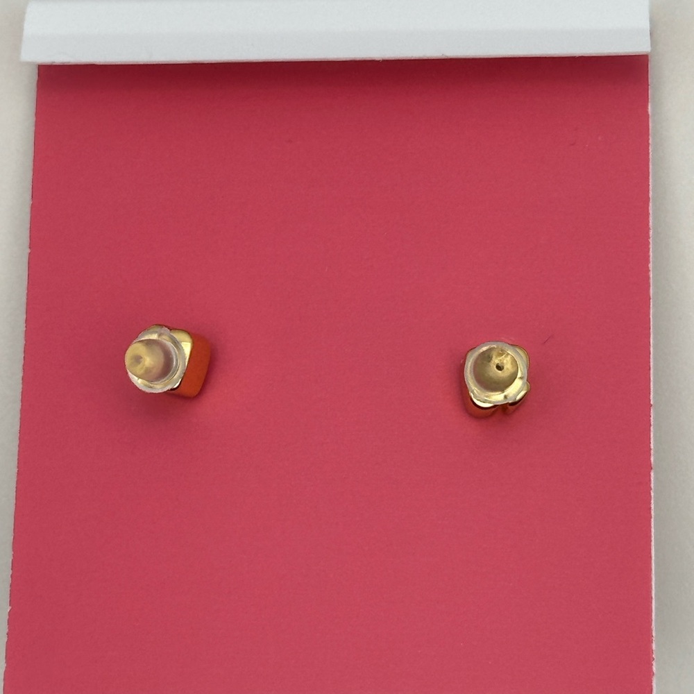 Kate Spade Gold and White Pearl Studs - Picture 2 of 2